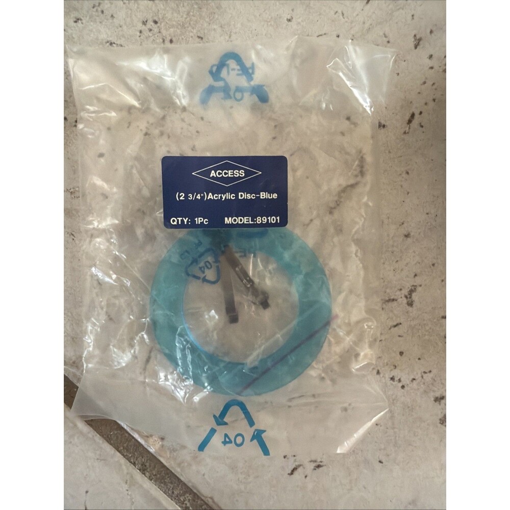 Access Lighting 89101 2 3/4" Blue Acrylic Disc Lot of 3 New